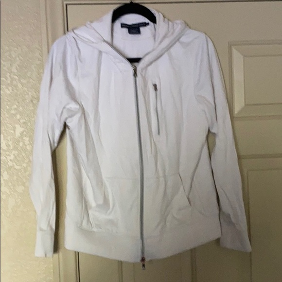 Ralph Lauren Tops - Ralph Lauren White Golf Hoodie Jacket